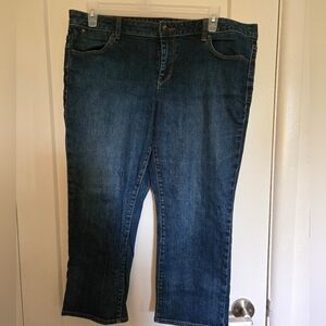 Signature Blue Ankle Cropped Jeans